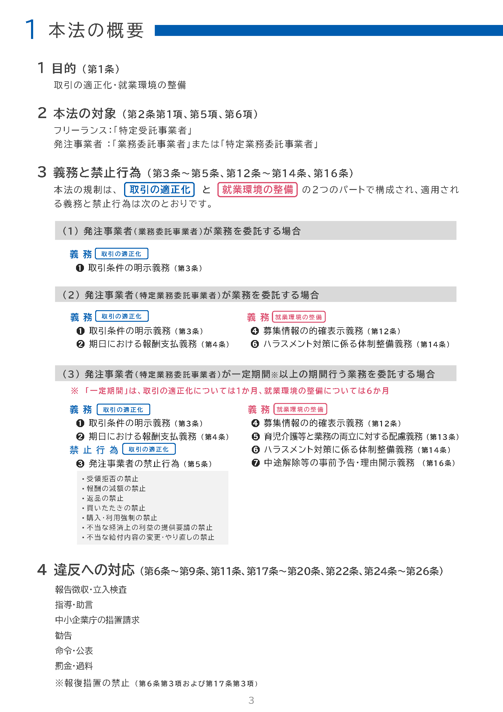 フリーランス法のパンフレットをご案内いたします | 経済産業省 中小企業庁